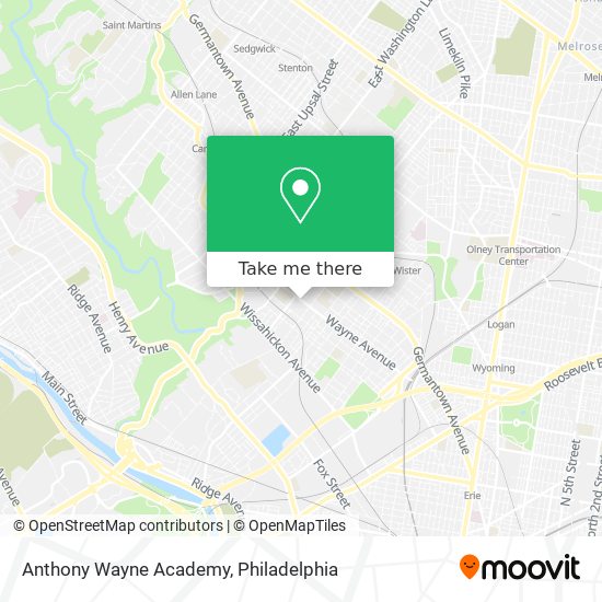 Anthony Wayne Academy map