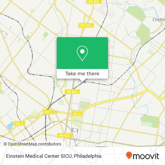 Einstein Medical Center SICU map