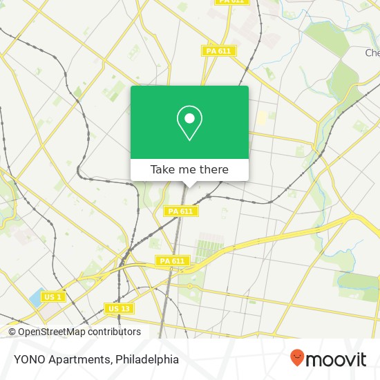 Mapa de YONO Apartments