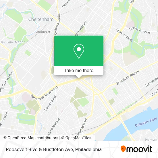 Mapa de Roosevelt Blvd & Bustleton Ave