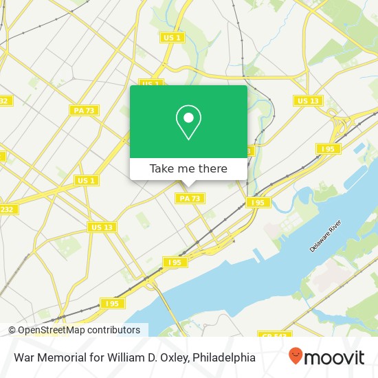 Mapa de War Memorial for William D. Oxley