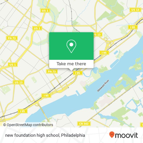new foundation high school map