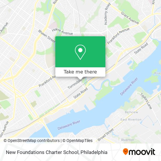 Mapa de New Foundations Charter School