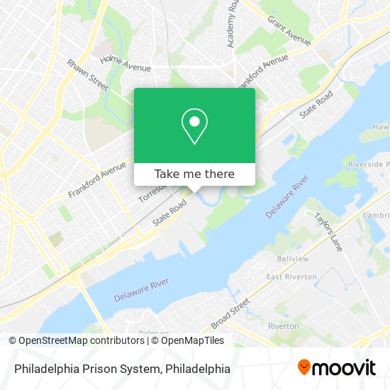 Philadelphia Prison System map