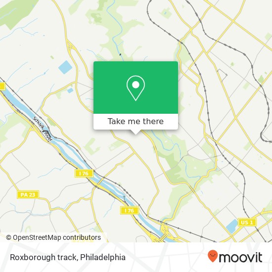 Mapa de Roxborough track