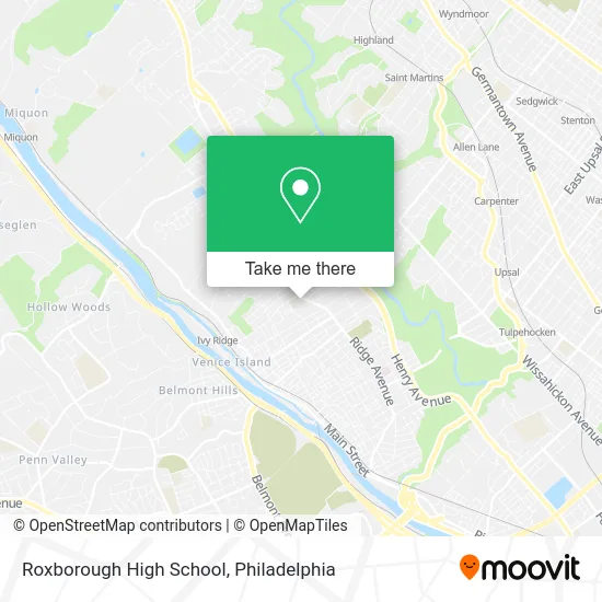 Roxborough High School map