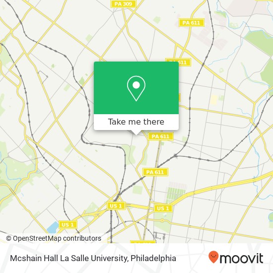 Mapa de Mcshain Hall La Salle University