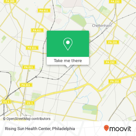 Rising Sun Health Center map