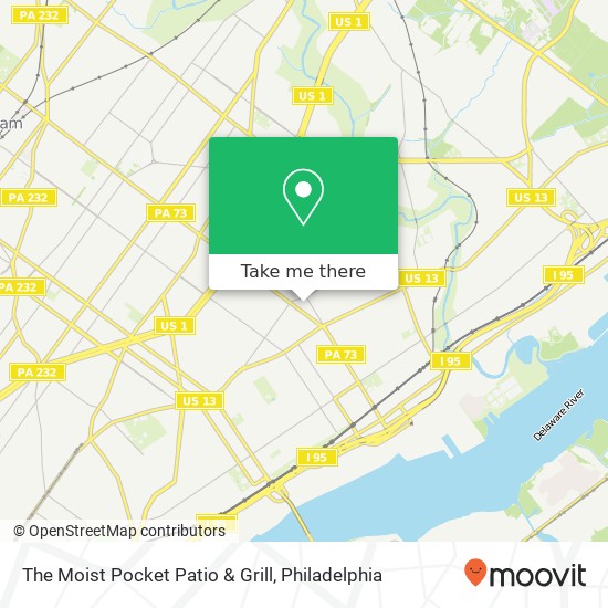 Mapa de The Moist Pocket Patio & Grill