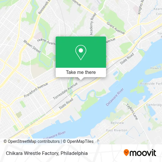 Chikara Wrestle Factory map