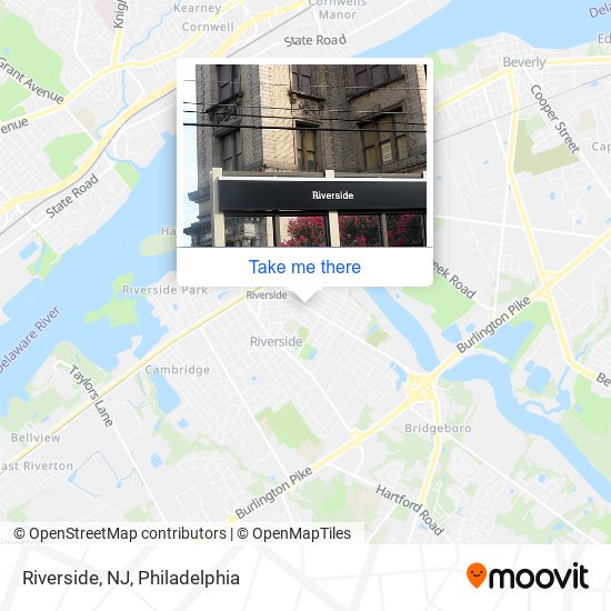Riverside, NJ map