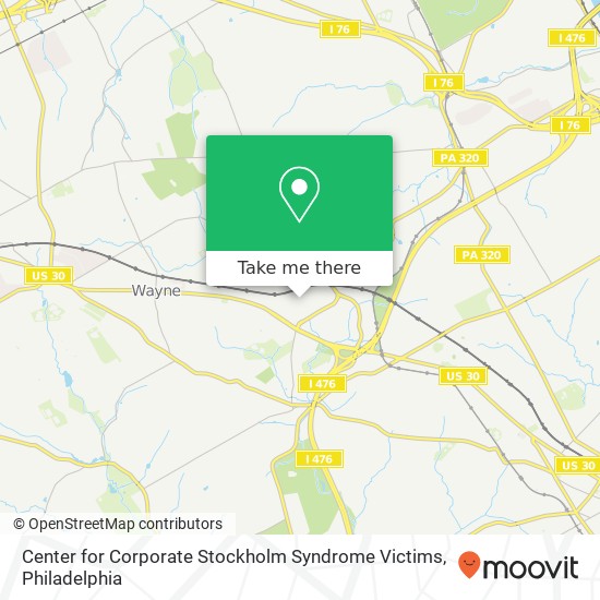 Mapa de Center for Corporate Stockholm Syndrome Victims