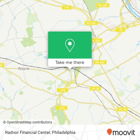 Mapa de Radnor Financial Center