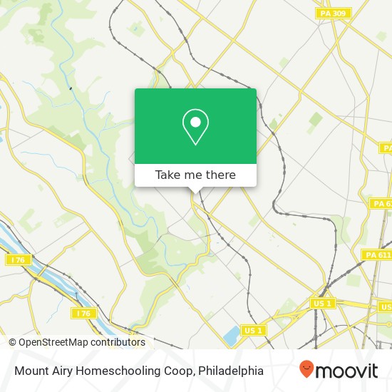 Mount Airy Homeschooling Coop map