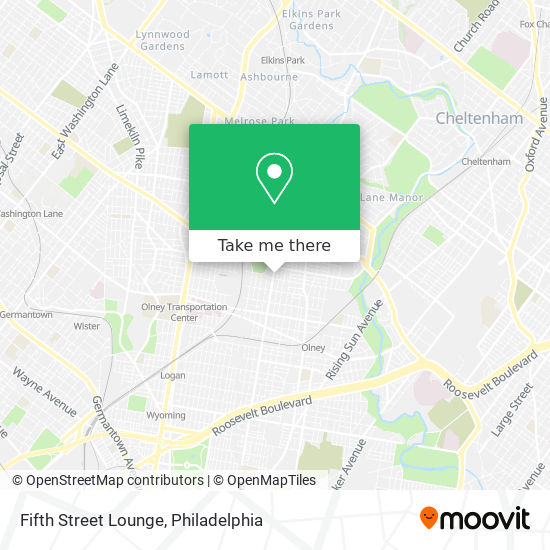 Mapa de Fifth Street Lounge