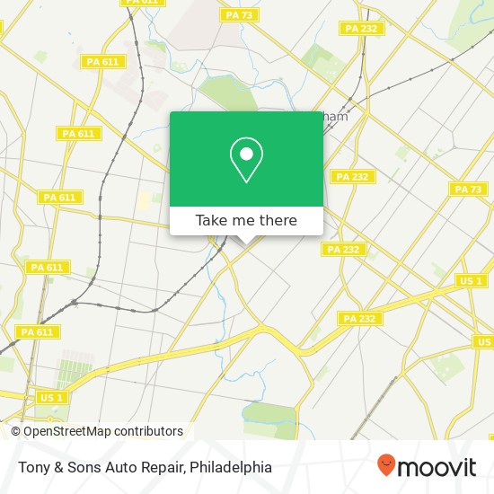 Tony & Sons Auto Repair map
