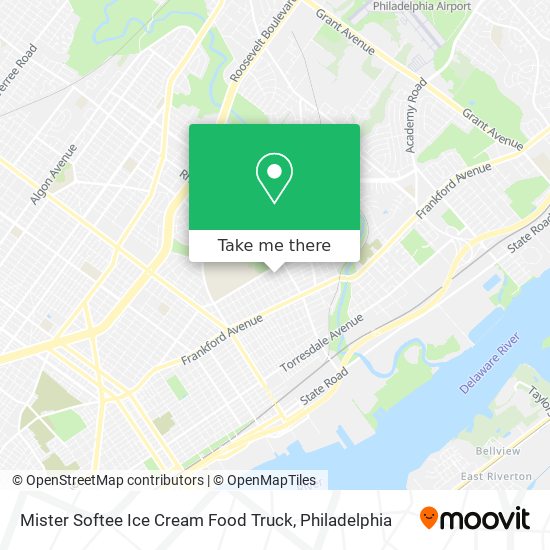 Mapa de Mister Softee Ice Cream Food Truck