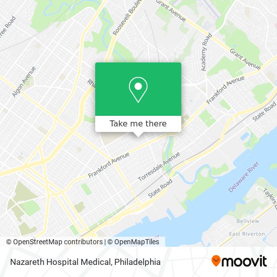 Nazareth Hospital Medical map