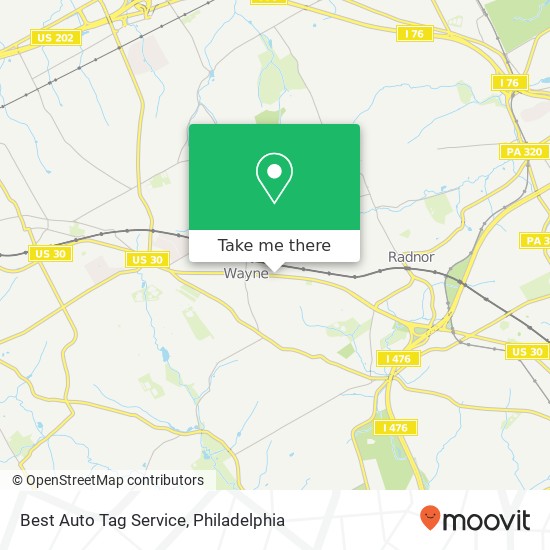 Mapa de Best Auto Tag Service