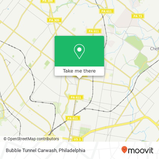 Mapa de Bubble Tunnel Carwash