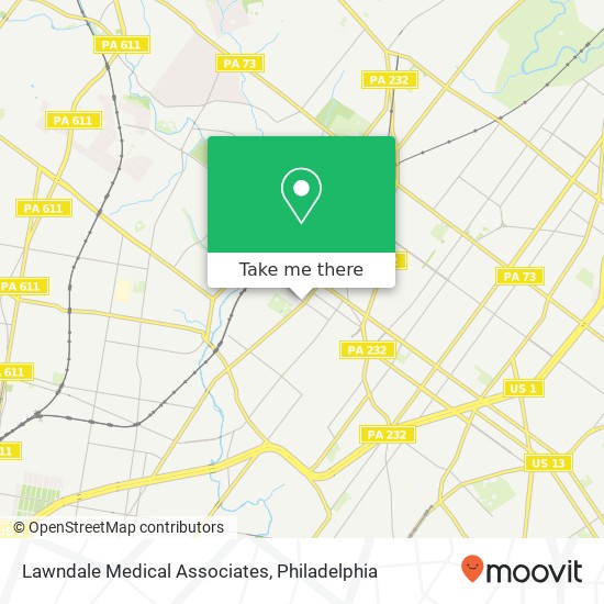 Mapa de Lawndale Medical Associates