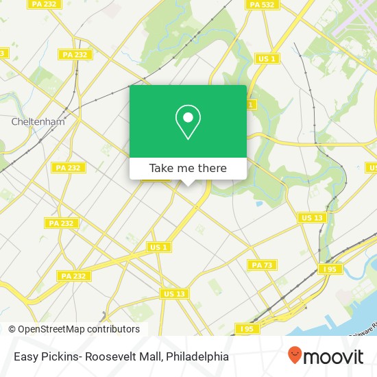 Mapa de Easy Pickins- Roosevelt Mall
