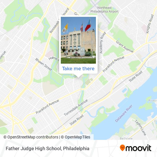 Father Judge High School map