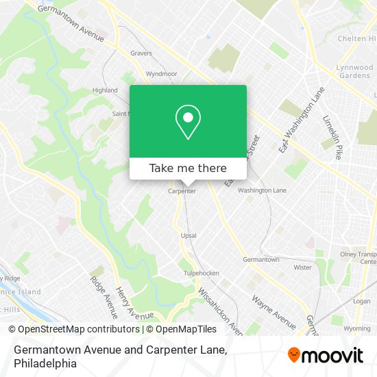 Mapa de Germantown Avenue and Carpenter Lane