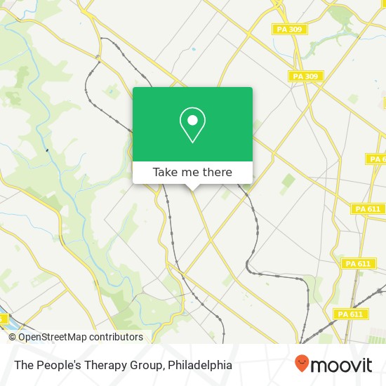 The People's Therapy Group map