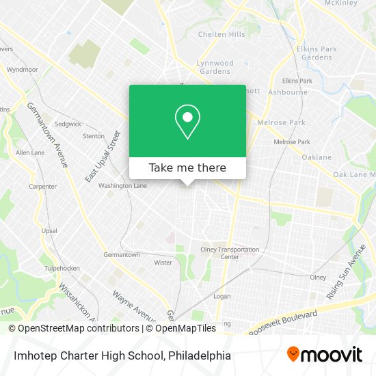 Imhotep Charter High School map