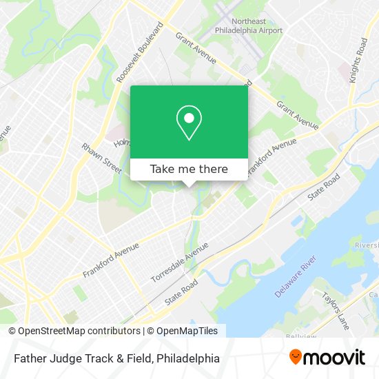 Mapa de Father Judge Track & Field