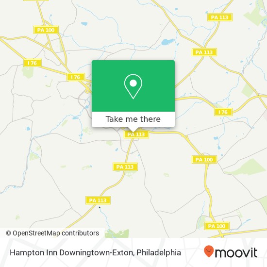 Mapa de Hampton Inn Downingtown-Exton