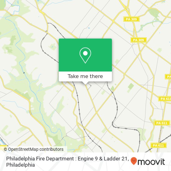 Mapa de Philadelphia Fire Department : Engine 9 & Ladder 21