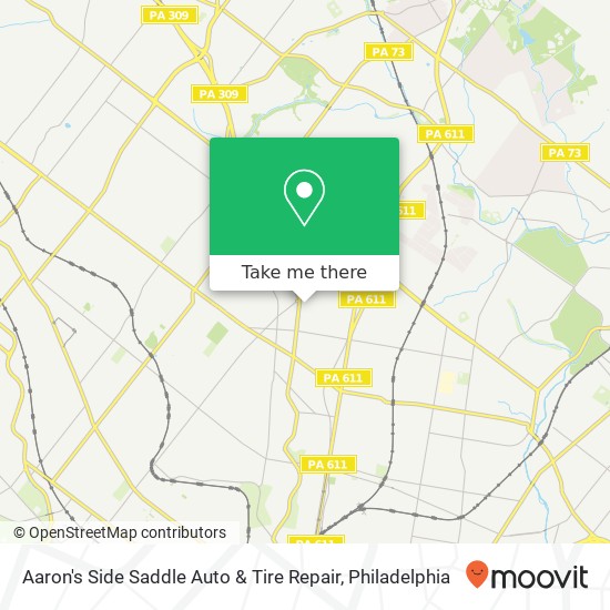 Aaron's Side Saddle Auto & Tire Repair map