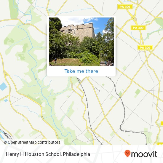 Henry H Houston School map