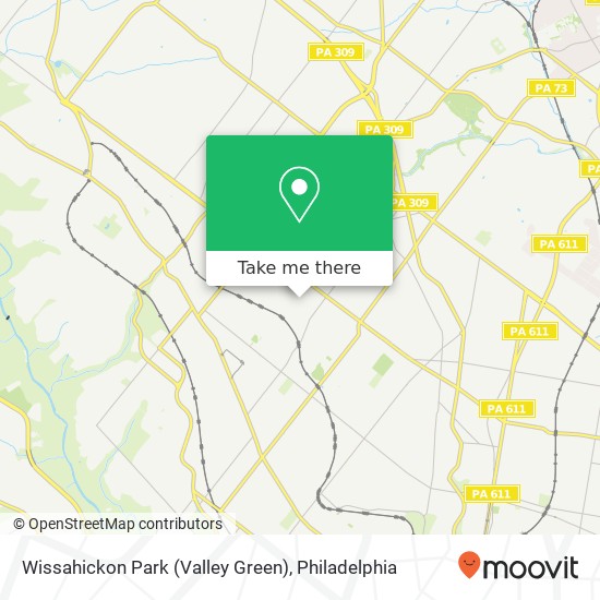 Wissahickon Park (Valley Green) map