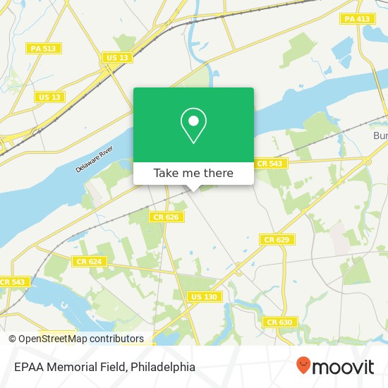Mapa de EPAA Memorial Field