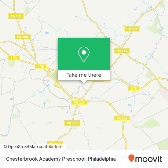 Mapa de Chesterbrook Academy Preschool