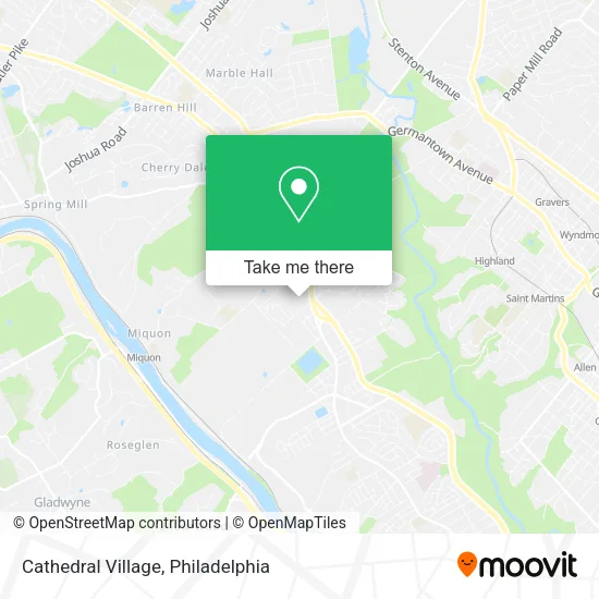 Cathedral Village map