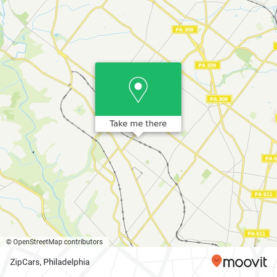 ZipCars map