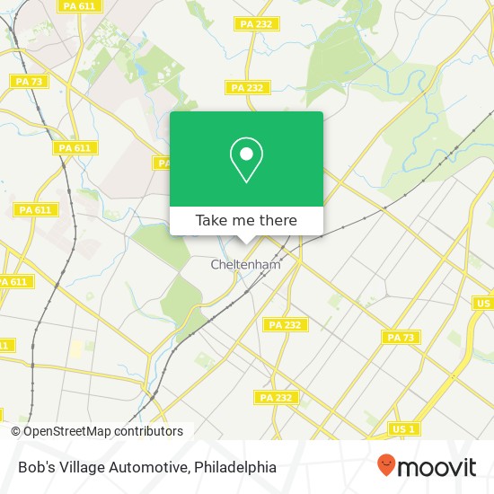 Bob's Village Automotive map