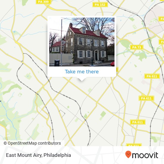 East Mount Airy map