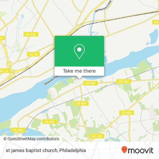 st james baptist church map