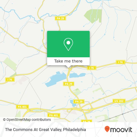 Mapa de The Commons At Great Valley