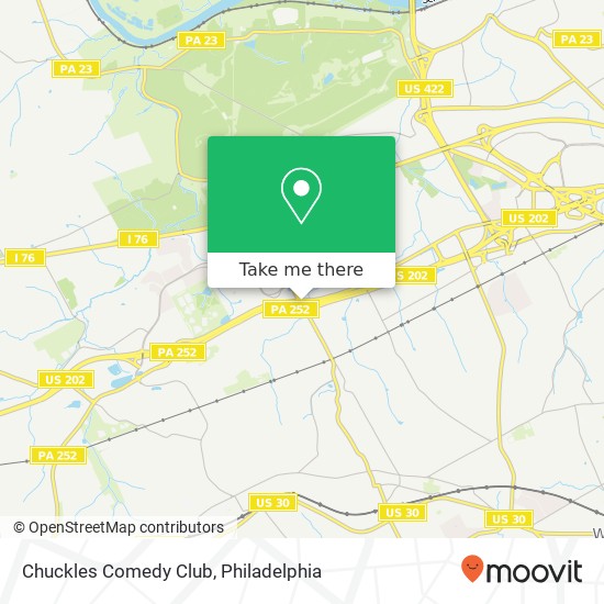 Mapa de Chuckles Comedy Club