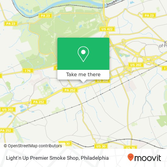 Mapa de Light'n Up Premier Smoke Shop