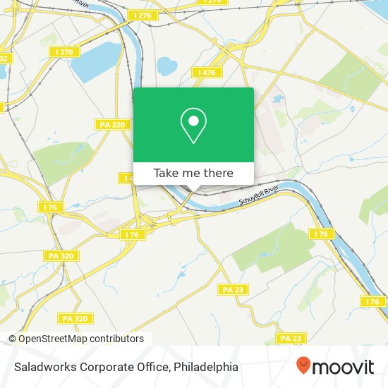 Mapa de Saladworks Corporate Office