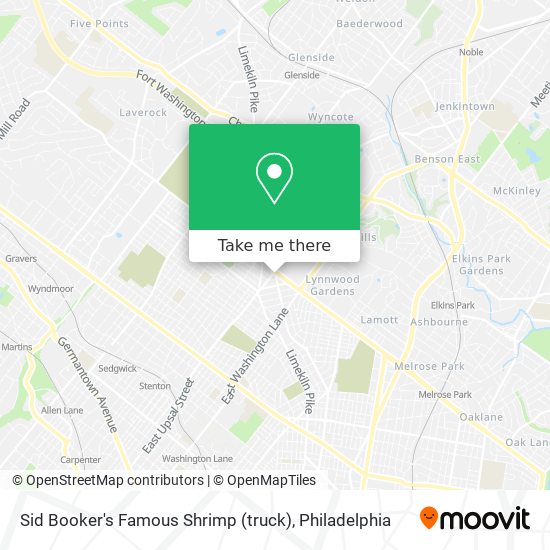 Sid Booker's Famous Shrimp (truck) map