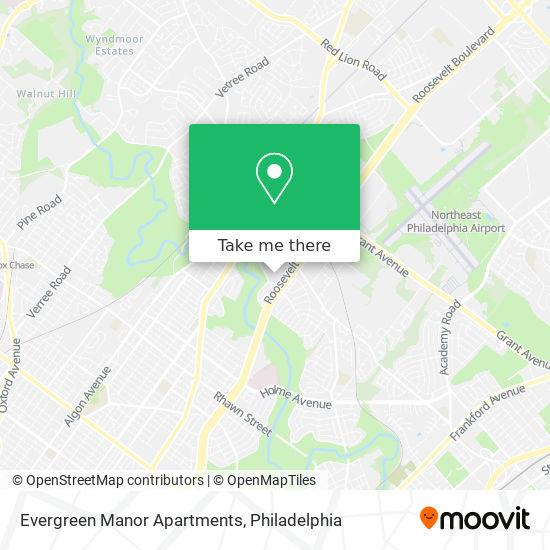 Mapa de Evergreen Manor Apartments