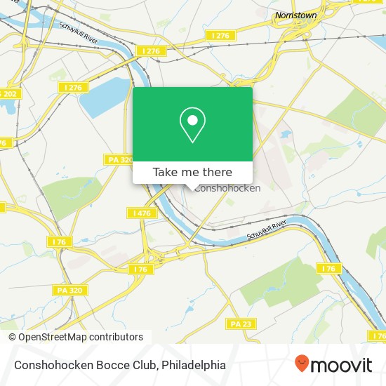 Conshohocken Bocce Club map